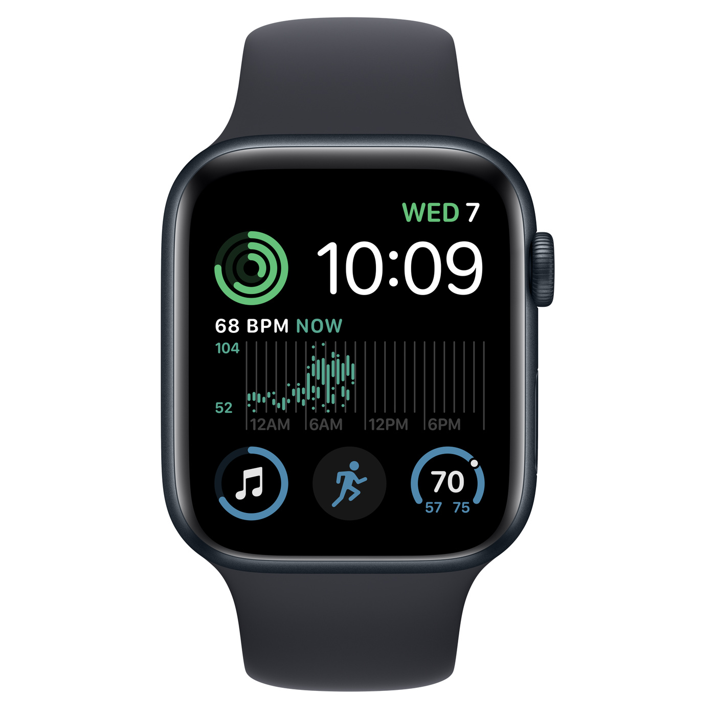 Smartwatch Apple Watch SE 2ª Geração GPS 44mm Aluminio Meia-Noite